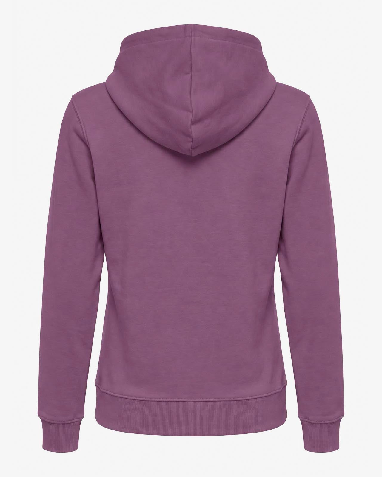 Felpa zip con cappuccio donna