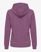 Felpa zip con cappuccio donna