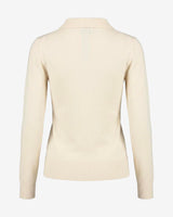 Maglia con collo polo e applicazione logo