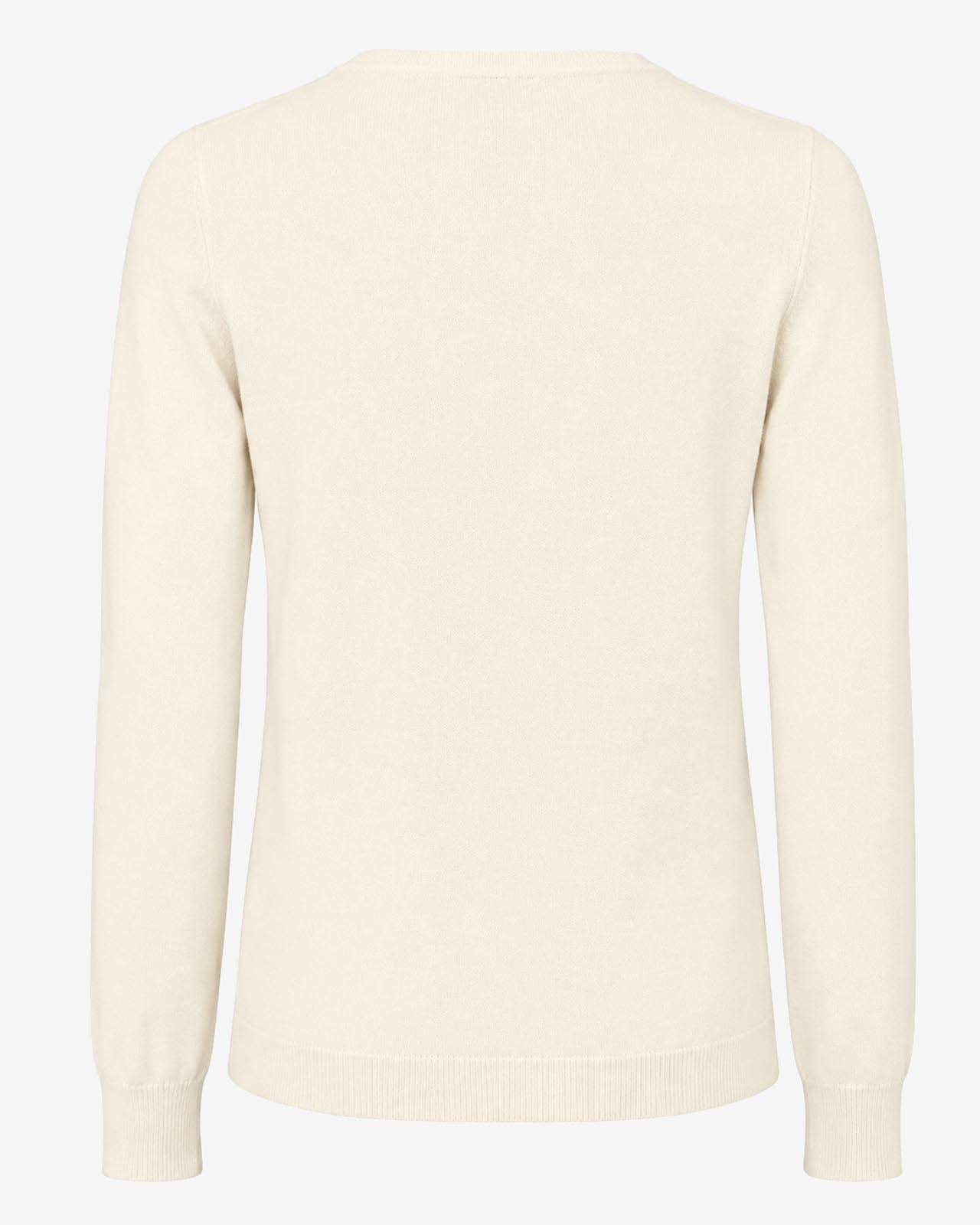 Maglia girocollo con collo a costine