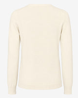 Maglia girocollo con collo a costine