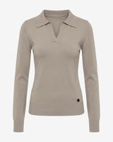 Maglia con collo polo e applicazione logo