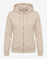 Felpa zip con cappuccio donna
