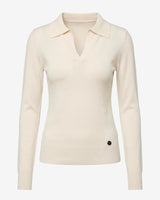 Maglia con collo polo e applicazione logo