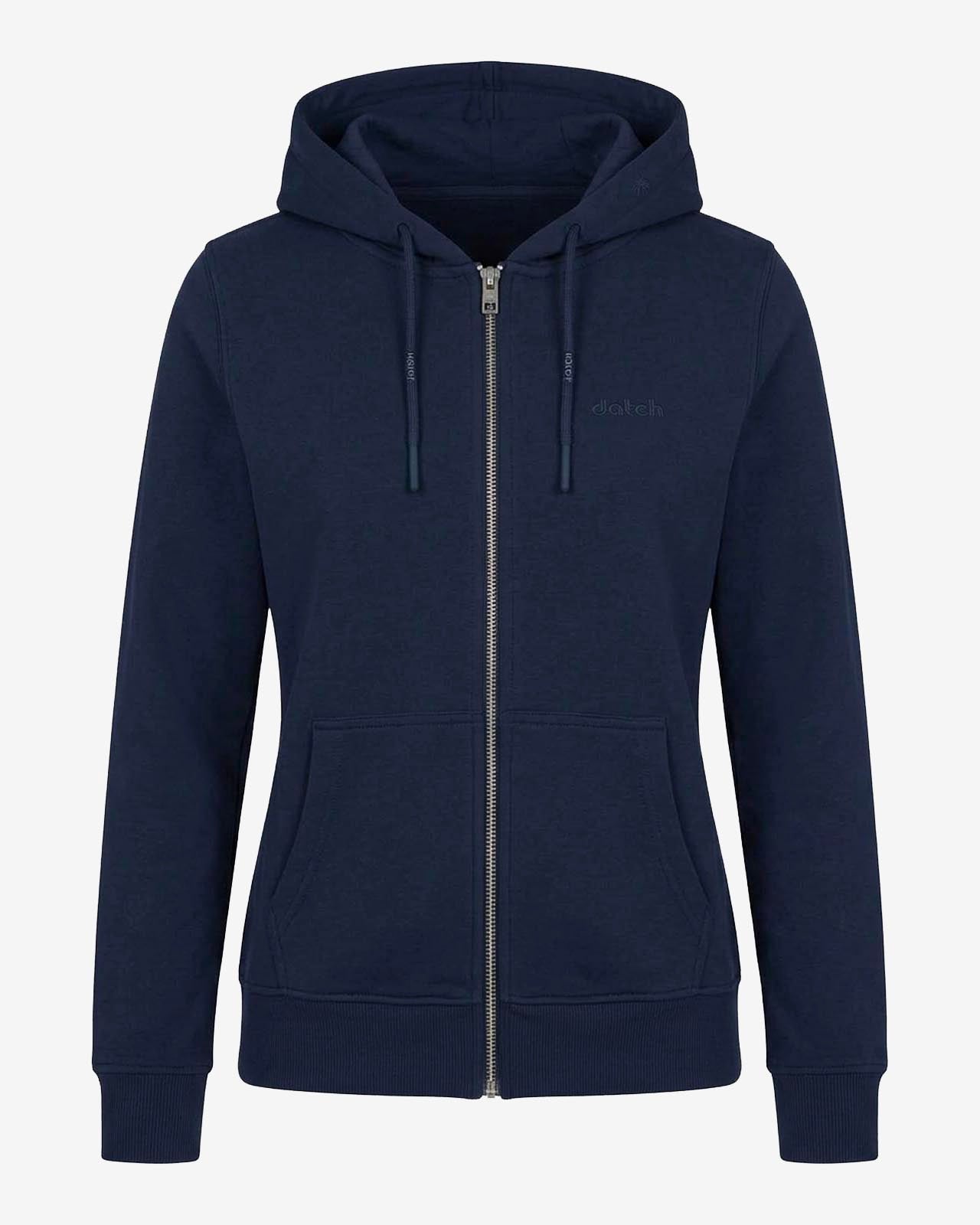 Felpa zip con cappuccio donna