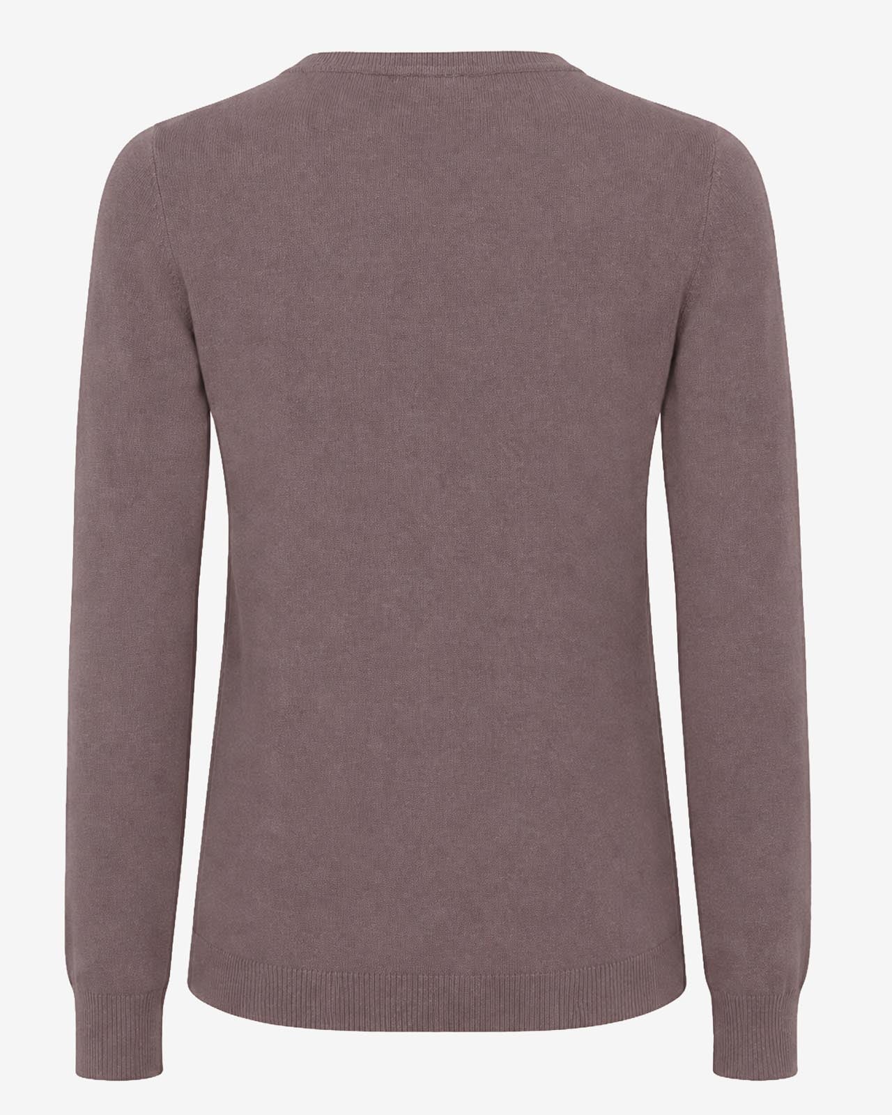 Maglia girocollo con collo a costine