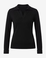 Maglia con collo polo e applicazione logo