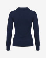 Maglia con collo polo e applicazione logo