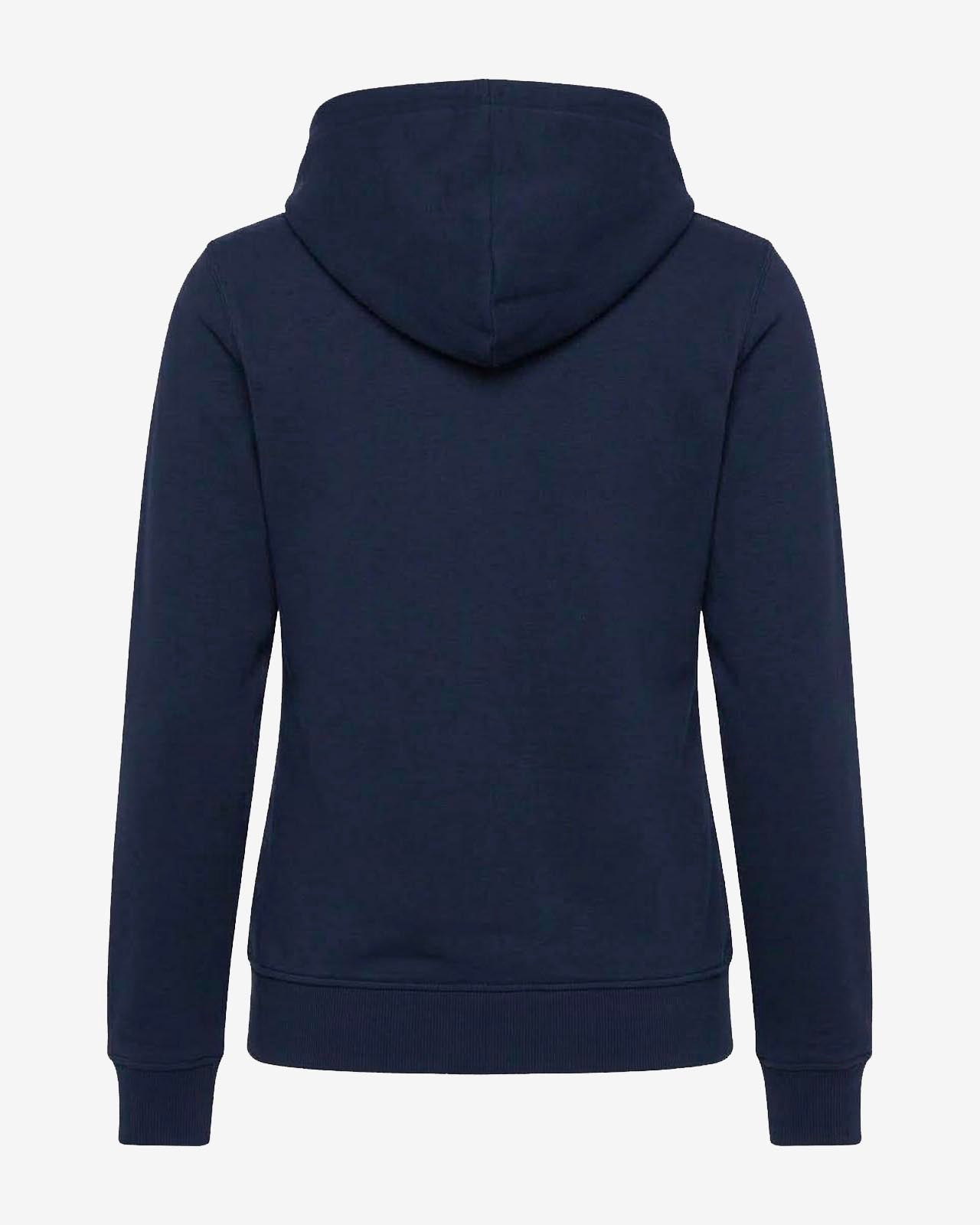 Felpa zip con cappuccio donna