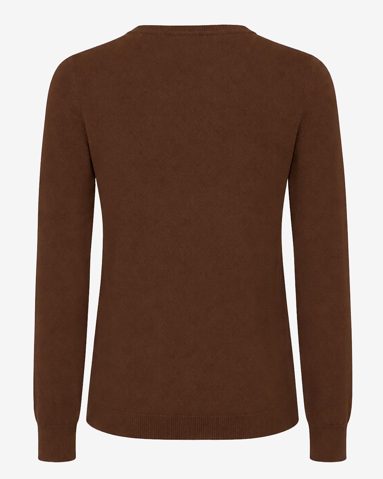 Maglia girocollo con collo a costine