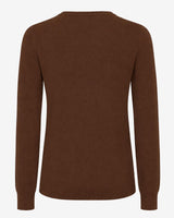 Maglia girocollo con collo a costine