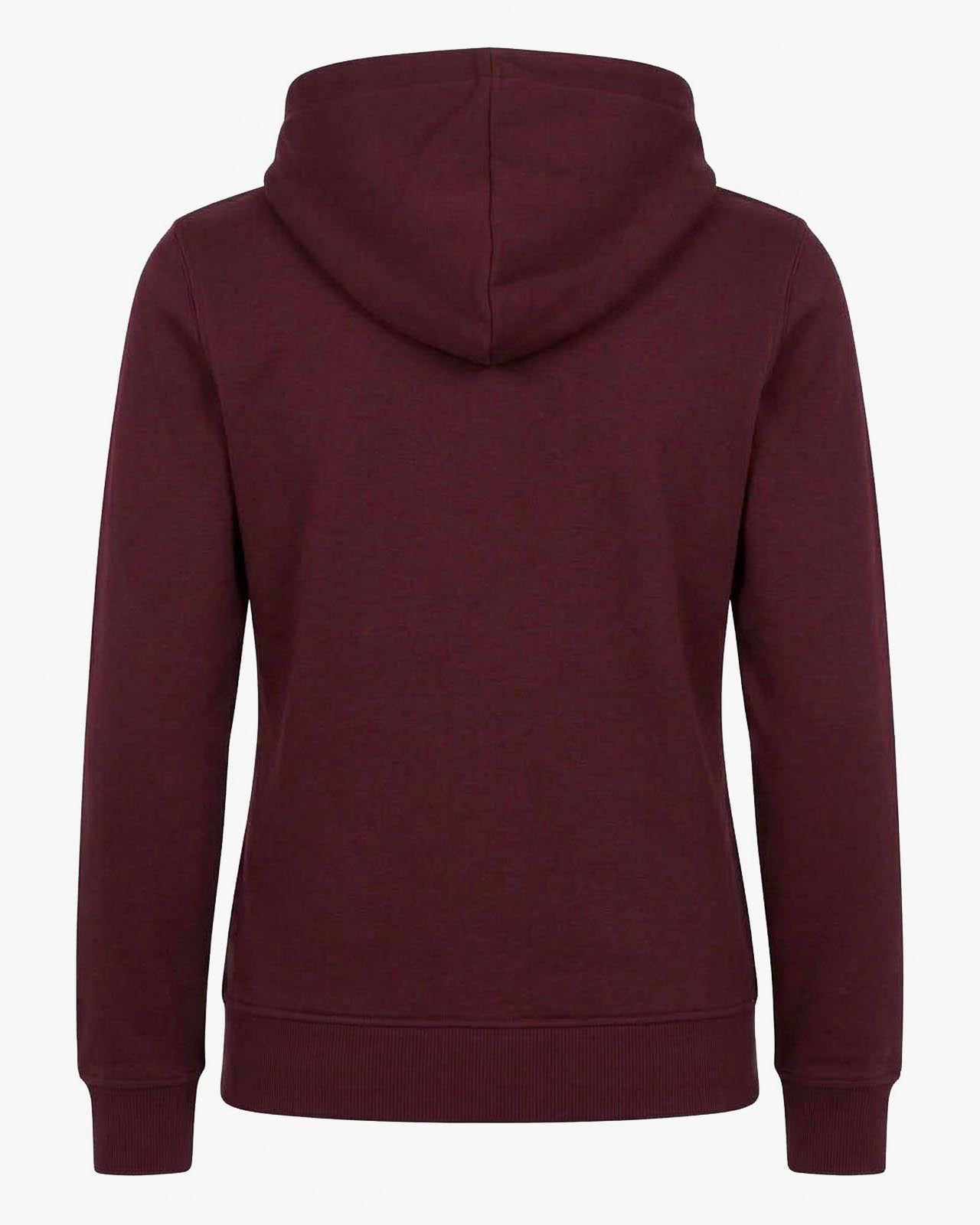 Felpa zip con cappuccio donna