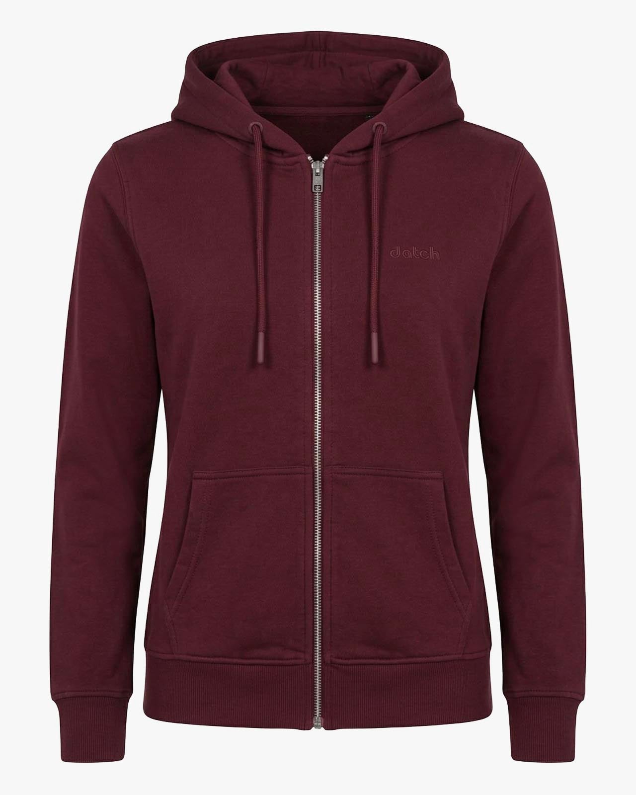Felpa zip con cappuccio donna