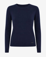 Maglia girocollo con collo a costine