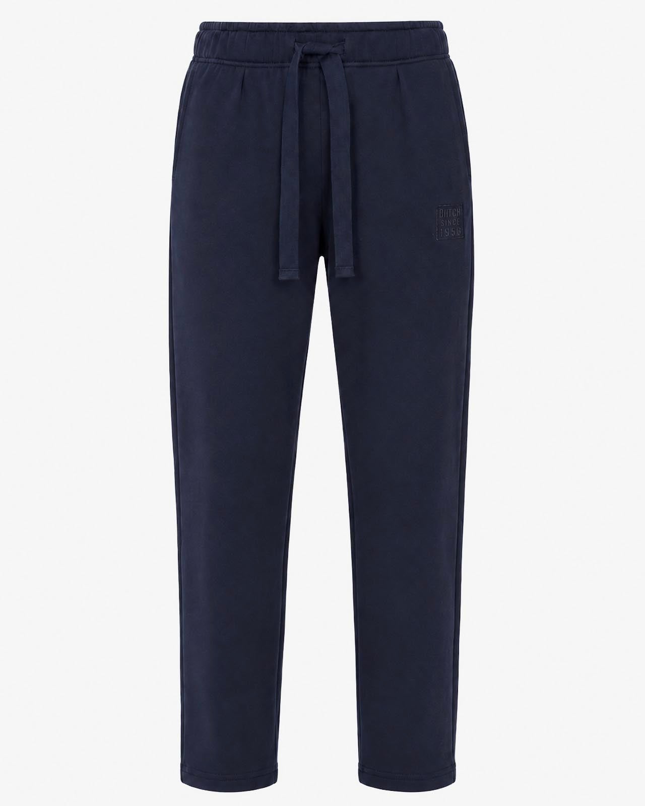 Pantaloni in felpa barrel con ricamo