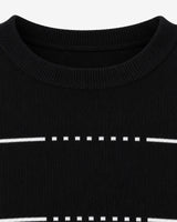 Maglia girocollo con motivo a righini