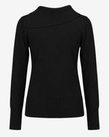 Maglia con scollo asimmetrico e strass