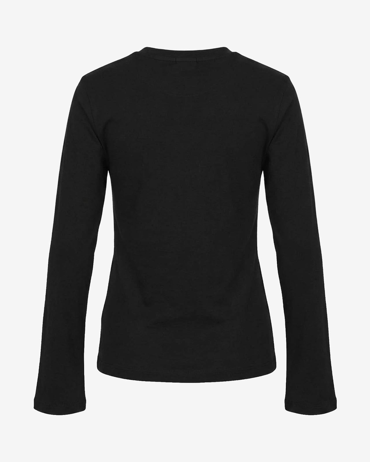 T-shirt a maniche lunghe con strass