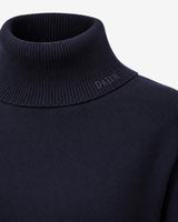 Maglia a collo alto a maniche lunghe con strass