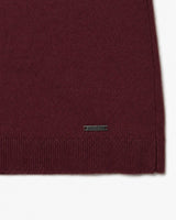 Maglia girocollo con collo a costine