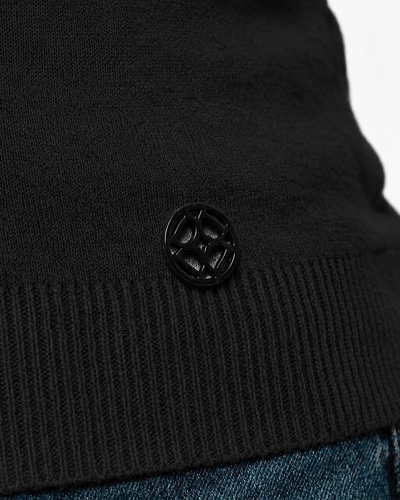 Maglia con collo polo e applicazione logo
