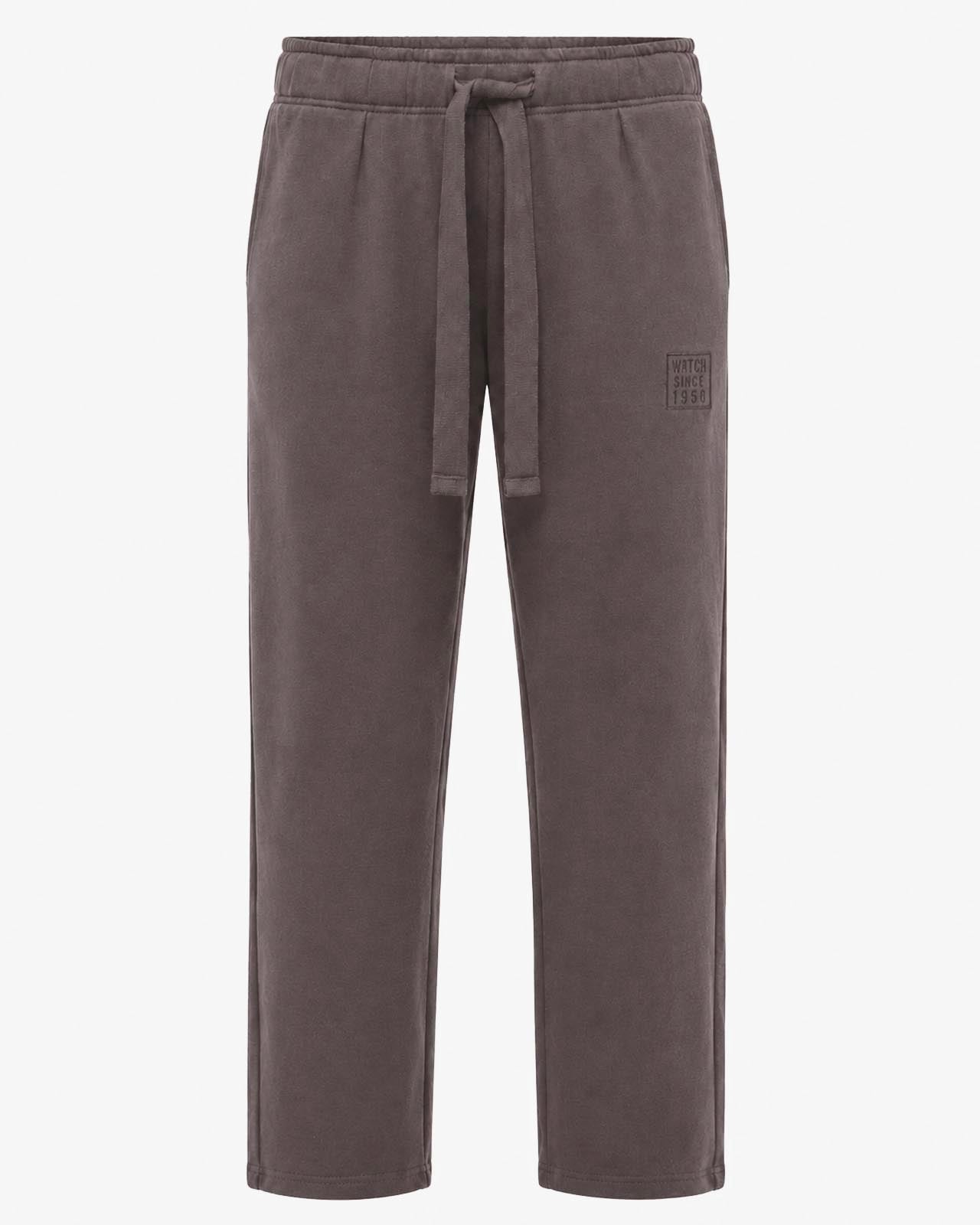 Pantaloni in felpa barrel con ricamo