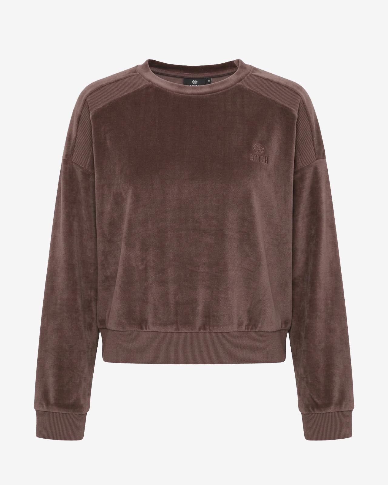Felpa girocollo raglan in ciniglia