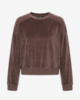 Felpa girocollo raglan in ciniglia