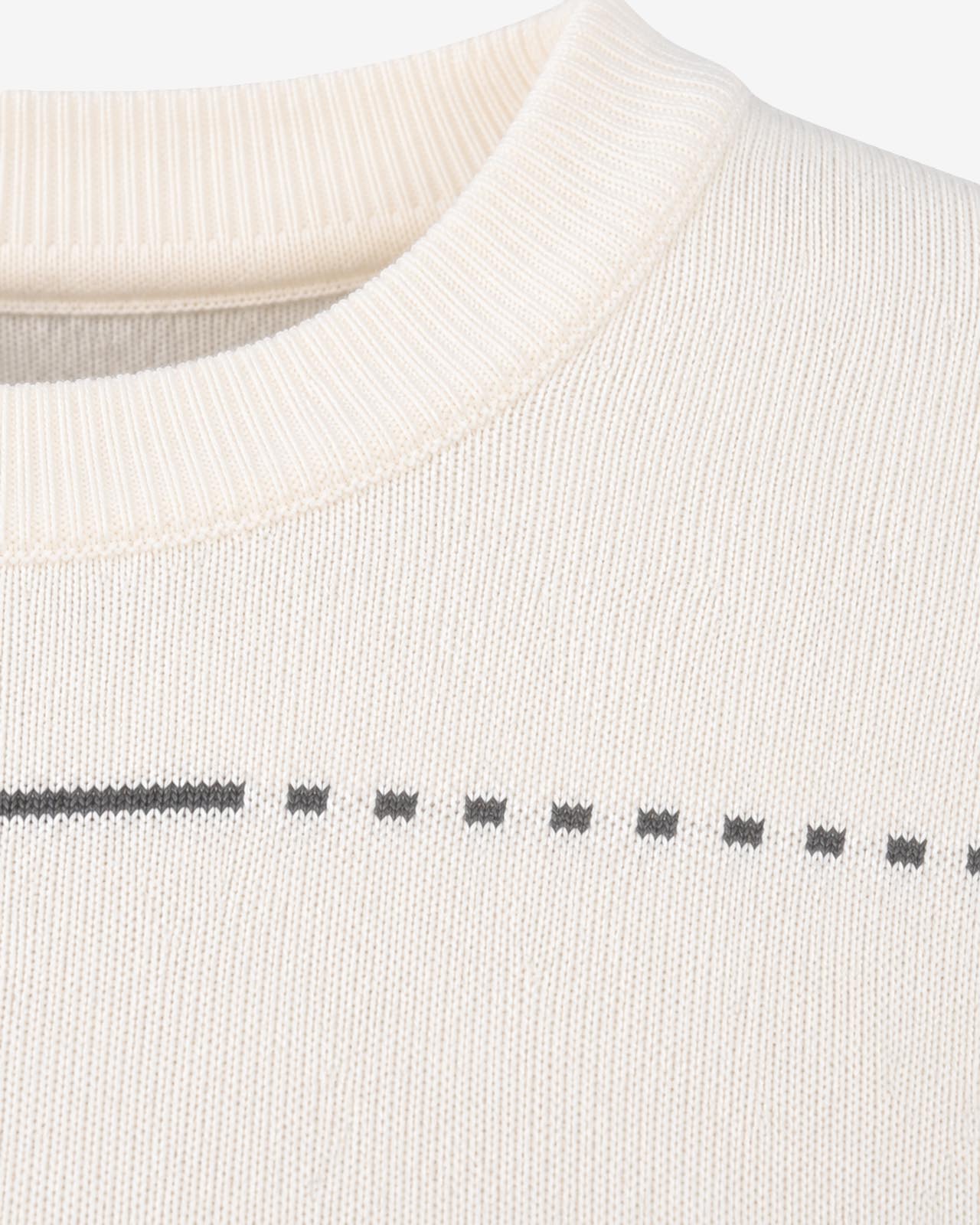 Maglia girocollo con motivo a righini