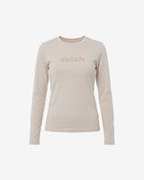 T-shirt a maniche lunghe con stampa mylar