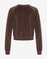 Felpa girocollo raglan in ciniglia