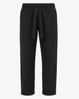 Pantaloni in felpa barrel con ricamo
