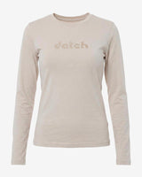 T-shirt a maniche lunghe con stampa mylar