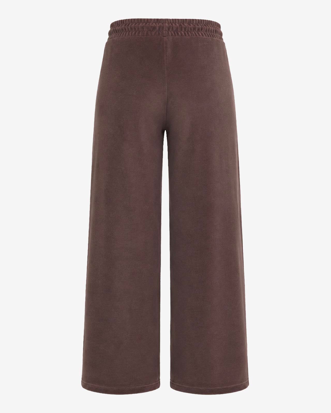 Pantaloni a gamba larga in ciniglia