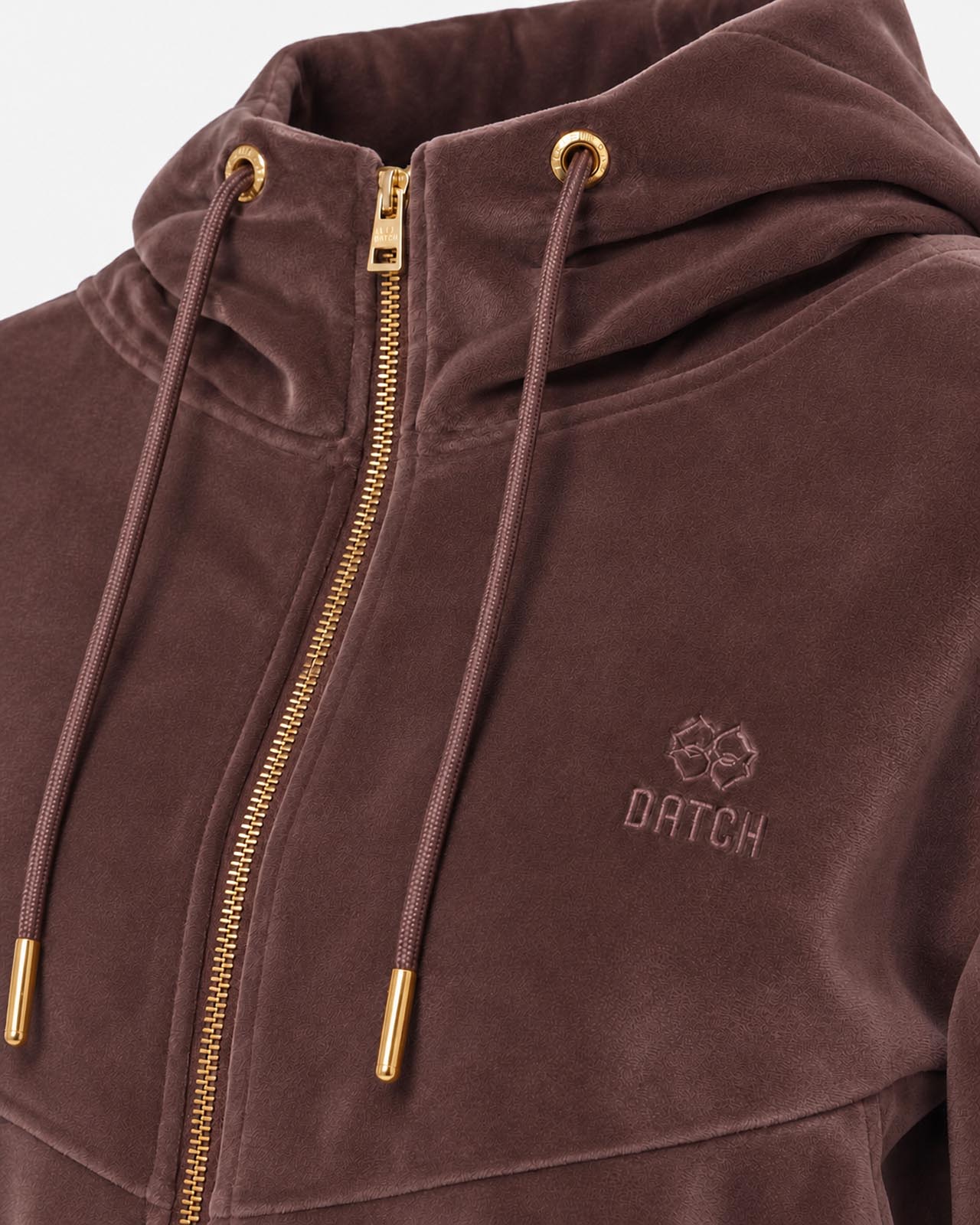 Felpa con zip e cappuccio in ciniglia
