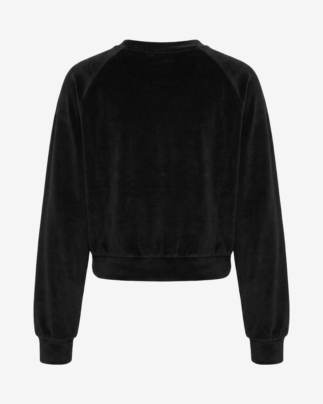 Felpa girocollo raglan in ciniglia