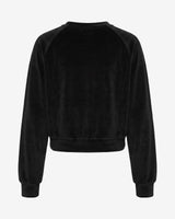 Felpa girocollo raglan in ciniglia