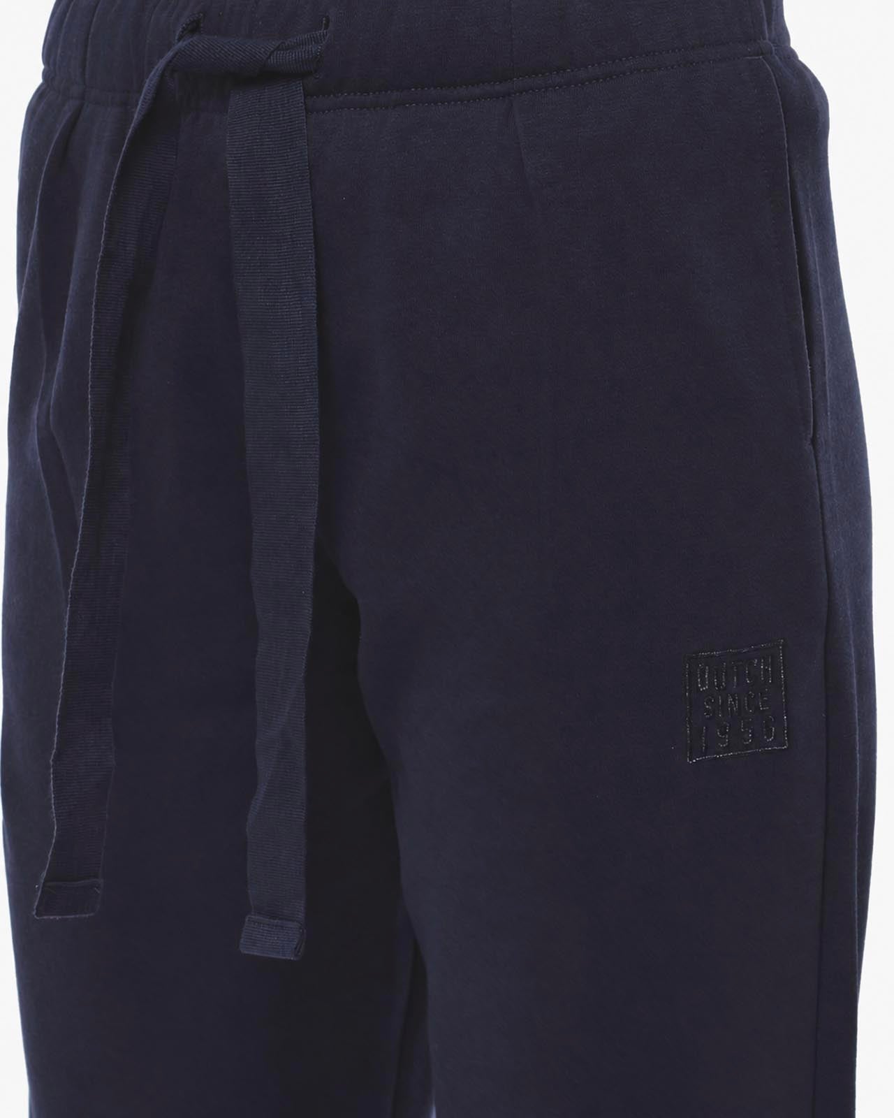 Pantaloni in felpa barrel con ricamo