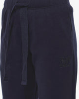 Pantaloni in felpa barrel con ricamo