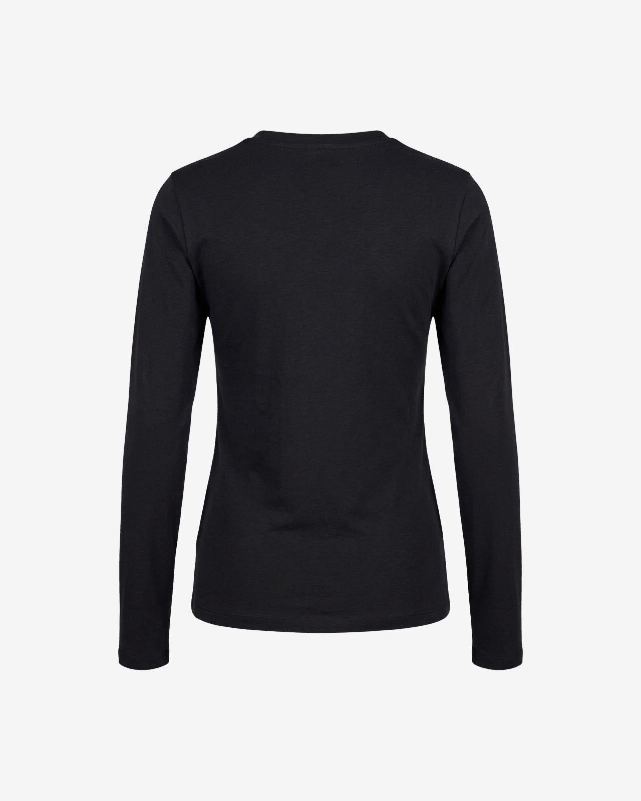 T-shirt a maniche lunghe con stampa mylar