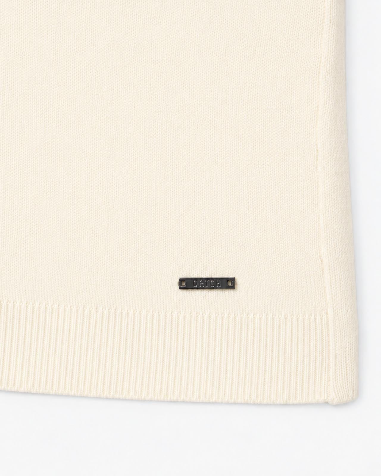 Maglia girocollo con collo a costine