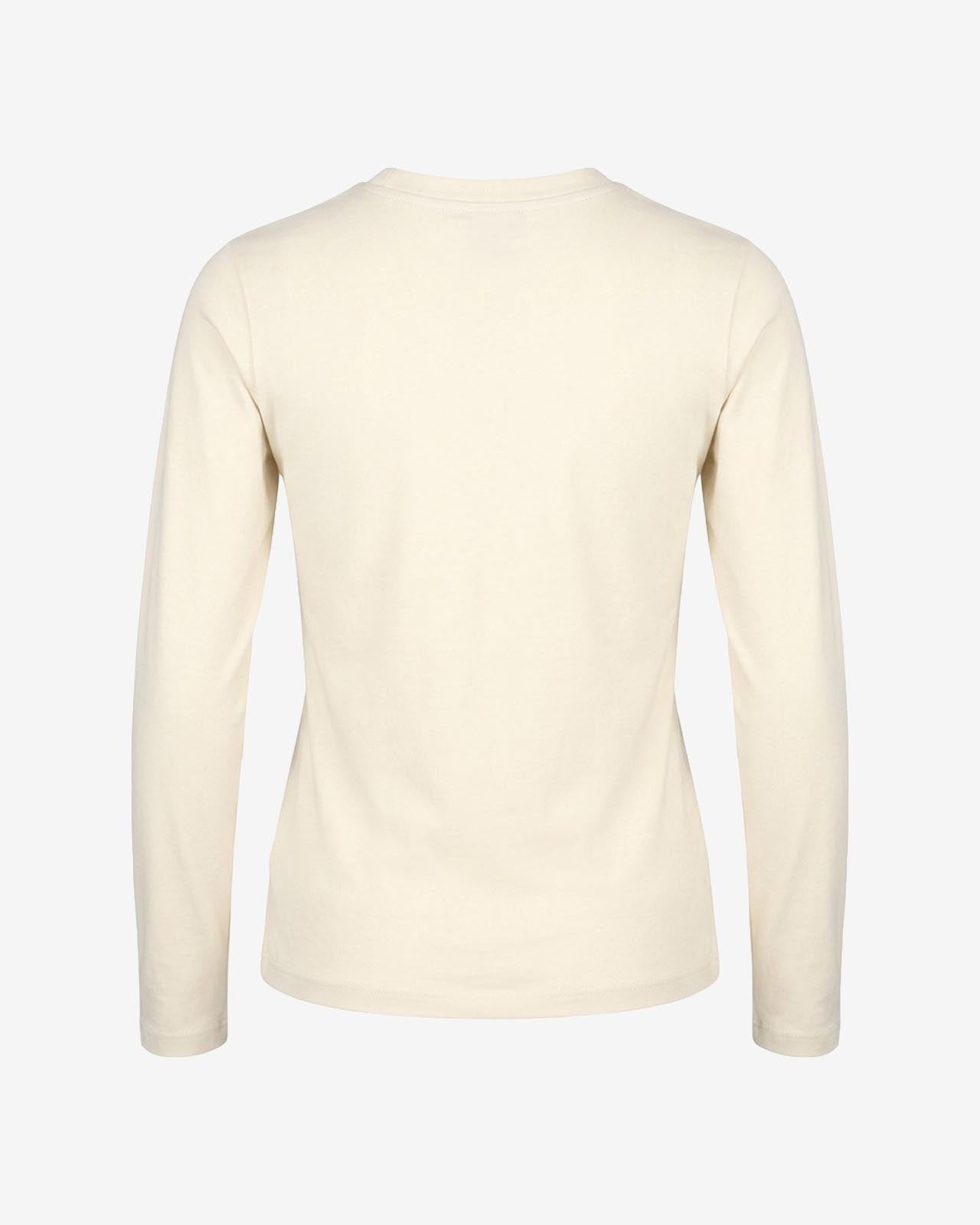 T-shirt a maniche lunghe con strass