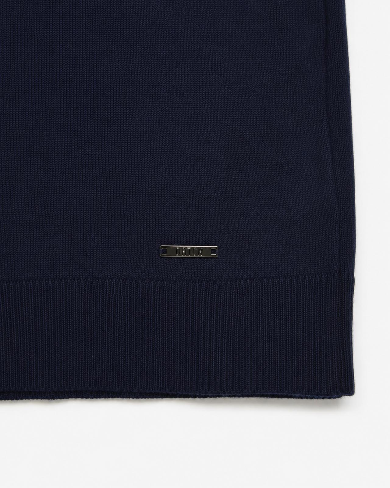 Maglia girocollo con collo a costine