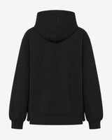 Felpa con cappuccio e zip in interlock
