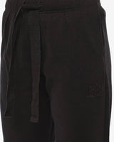 Pantaloni in felpa barrel con ricamo