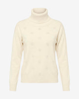 Maglia a collo alto con strass
