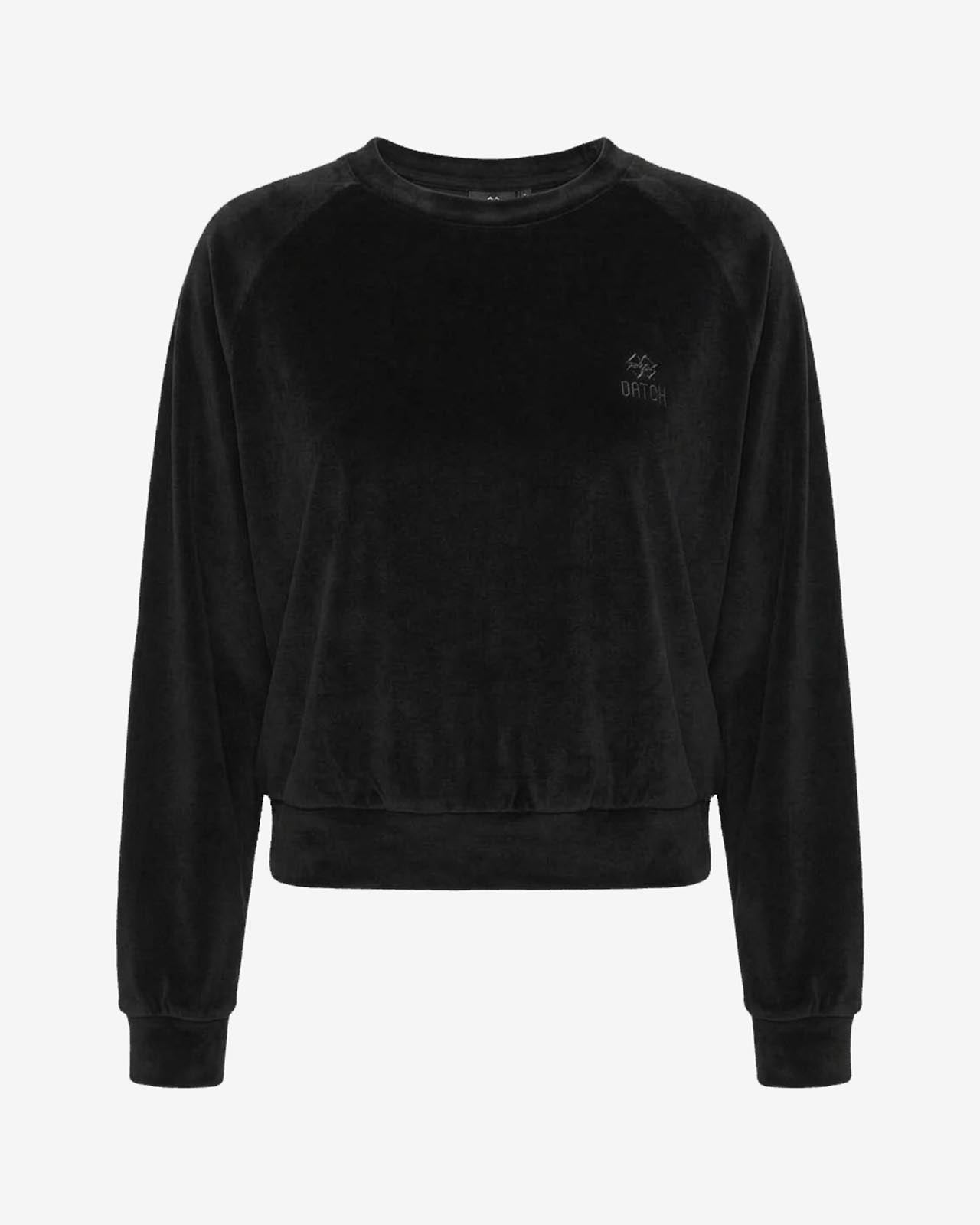 Felpa girocollo raglan in ciniglia