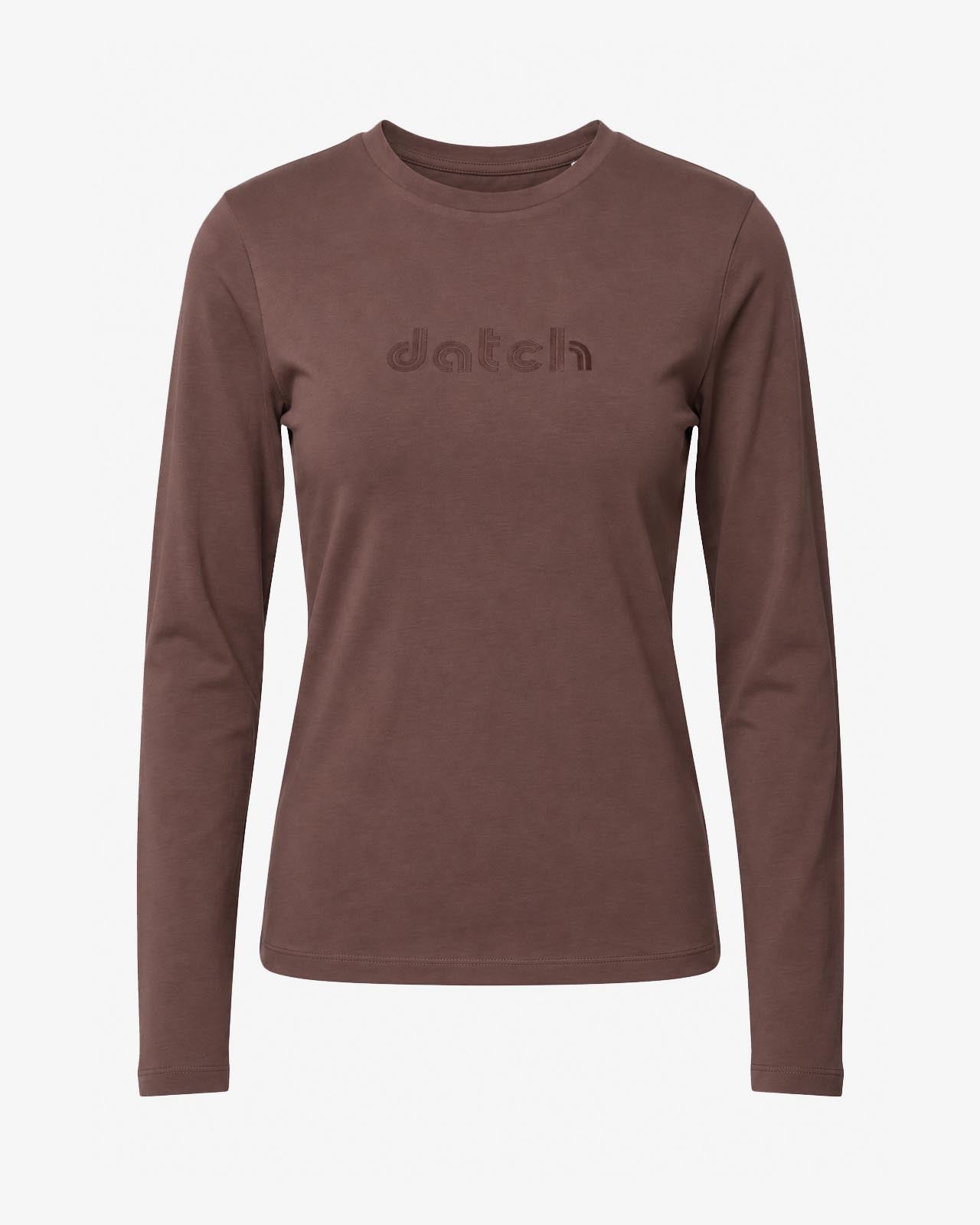 T-shirt a maniche lunghe con stampa mylar
