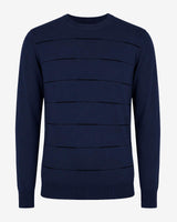 Maglia girocollo con motivo a righini