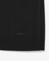 Maglia girocollo con collo a costine